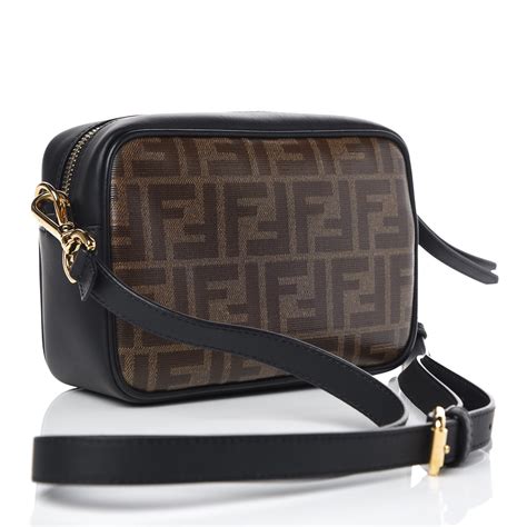 fendi calfskin zucca spalmati small camera bag tobacco|Fendi Camera Bag .